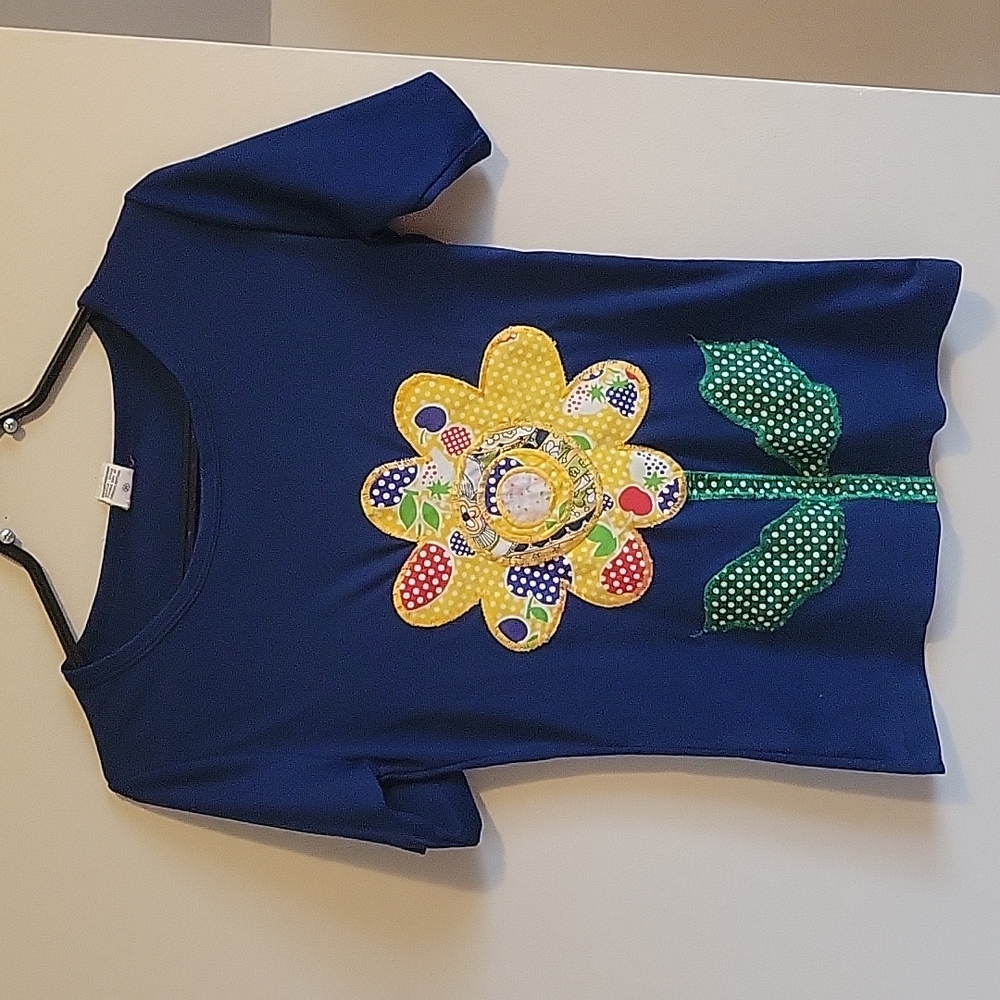 Vintage Patchwork Flower Shirt